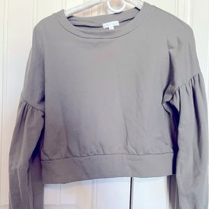 Sage long sleeve top